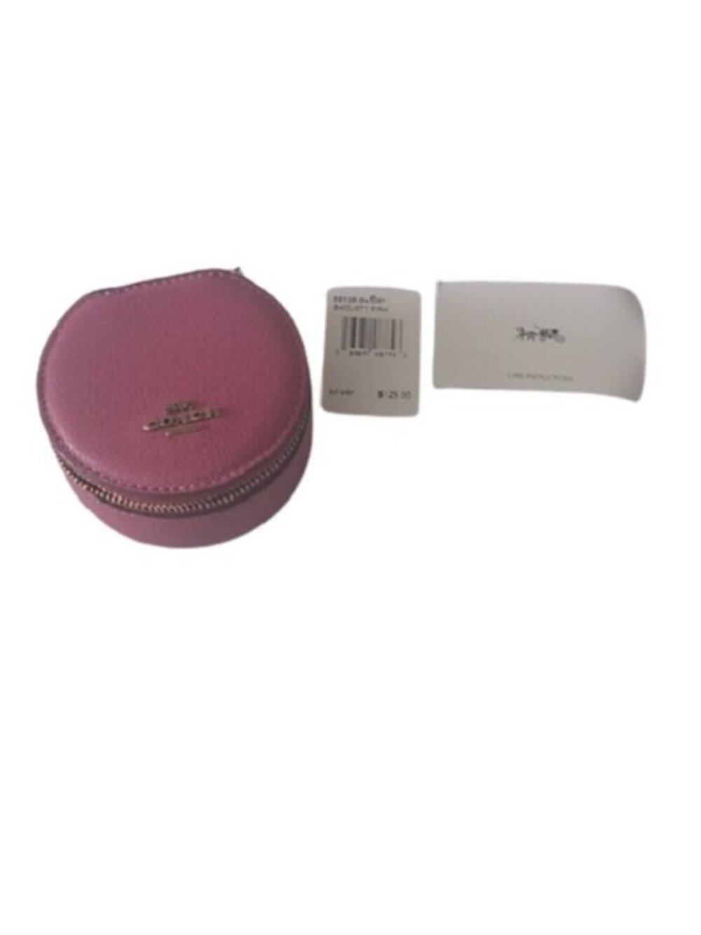 Coach Dusty 88106 Pink Round Jewelry Case